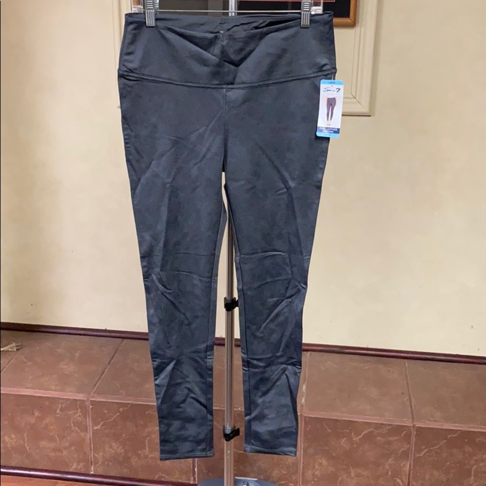 Seven7 Faux Leather Leggings Gunmetal Gray....NO TAGS, I wore them once!